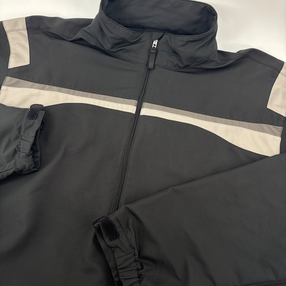 Nike Golf Men Pullover XL Black Windbreaker 333111-010 Y2K Performance Outerwear